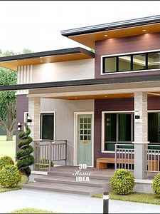 3D Home Idea | 12x7 meters | 3 bedroom #3dhomeidea #dreambig #dreamhouse #housedesign #housegoals | 3D Home Idea