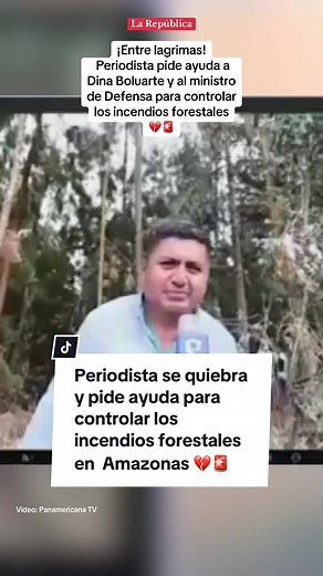 Periodista se quiebra y pide ayuda para controlar los incendios forestales en Amazonas 💔🚨|| #Amazonas #Noticias #incendiosforestales #desastresnaturales #tiktoknews #Difundir #Loultimo #Urgente #difusion #pulmondelmundo #NoticiasPeru #Fujimori #JavierMasias #LaRepublica