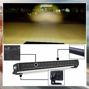 [Hot Item] 20 Inch Slim ATV Car 4X4 Spot Drive Light Bar Auto Lighting System Single Row Auxiliary LED off Road Light Bar
