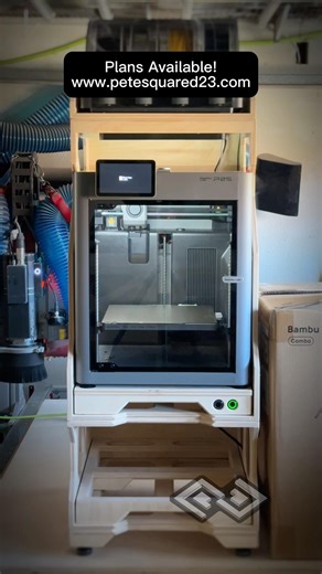 #3dprinter stand #diy stand you can build yourself www.petesquared23.com 👍 @B@BambuLab