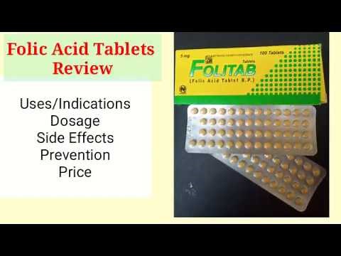 Folic Acid Tablets | Folitab Review | Uses, Dosage, Side Effects | Anaemia Treatment Medicines