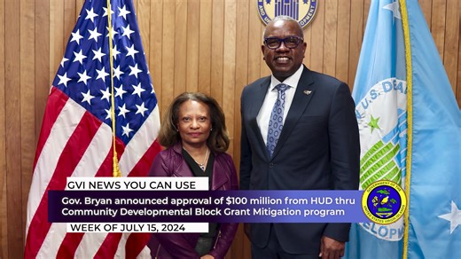 2K views | GVI News You Can Use this week features a recap of a $100 million grant from HUD; and the VI Slice Moderate-Income Homeownership Program. | Government House - US Virgin Islands | Facebook