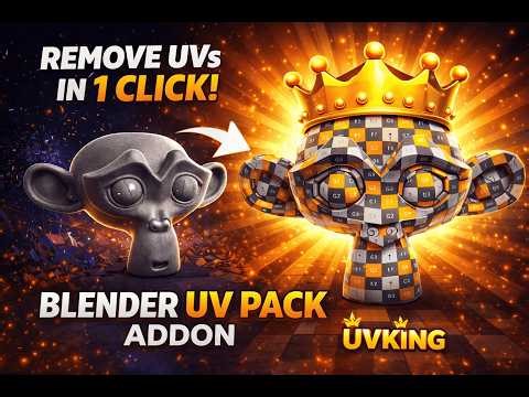 Auto UV Unwrap in Blender with UV King (1‑Click UV Mapping)