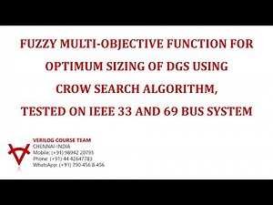 FUZZY MULTI-OBJECTIVE FUNCTION FOR OPTIMUM SIZING OF DGS USING CROW SEARCH ALGORITHM