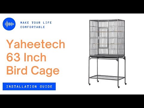 Yaheetech 63 Inches H Birdcage w/ Stand Installation Guide #birdcage