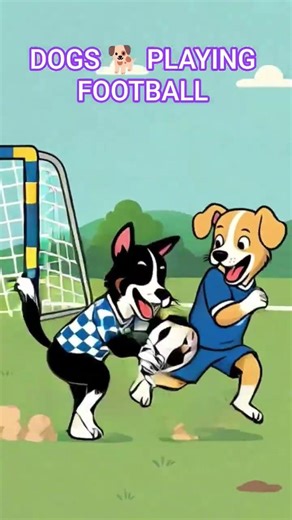 Funny Cartoon Dogs Football Match Epic Fail! 🐶🏆#FunnyDogs#DogSoccer#CartoonDogs