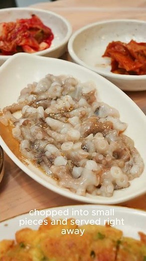 This Korean dish is still moving when you eat! Would you try a wriggling octopus?