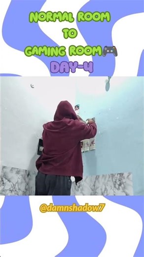 Normal room to Gaming room: Day3#gta5 #minivlog #subscribemychannel #gamingroomtransformation