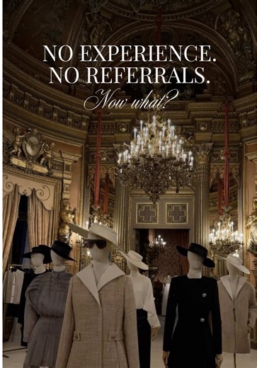 Everyone wants a starting point, but few people want to start small. No experience and no referrals doesn’t mean no future. It means your focus needs to be on momentum. Entry roles, adjacent experience, transferable skills, learning the business... this is how real fashion careers begin. Not perfectly, but intentionally. The biggest mistake I see? Waiting until you feel “ready.” Readiness comes after you begin, not before. Every strong career in this industry started somewhere, usually quieter a