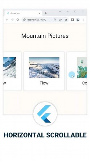 Horizontal Scrollable Cards | Flutter Tutorial