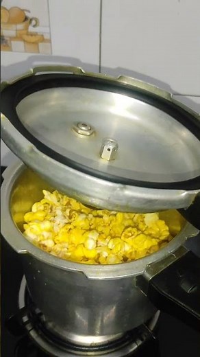 3 minute popcorn recipe in pressure cooker |How to make popcorn at home