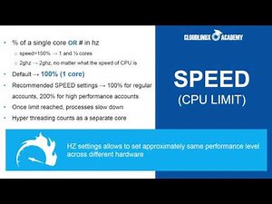 How to optimize CloudLinux OS limits - Presentation