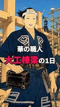 江戸時代の大工棟梁、1日ルーティン。華の三職・1日4時間労働・日当400文【歴史雑学】 #歴史 #江戸時代 #雑学