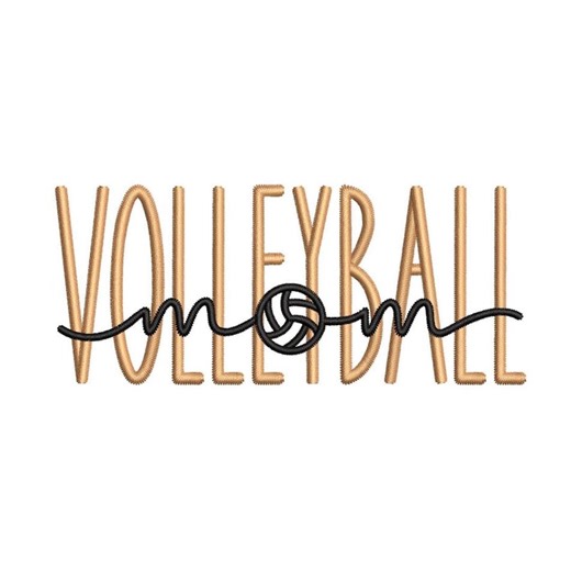 Volleyball Mom Sport Machine Embroidery Design for Embroidery Machines - Etsy