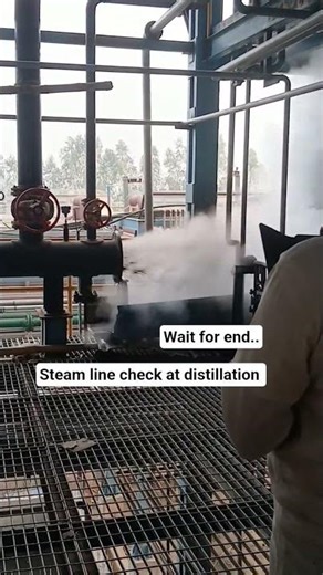 boiler steam line check at distillation Section #construction #shorts
