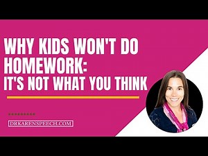 Why kids won't do homework: It's not what you think