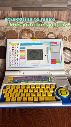 Make kids practice spelling easily with this learning laptop