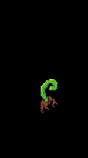 16x16 Pixel Art Plant Animation