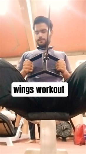 wings workout Havi weight hard machine workout 💪🏻#Gym #motivation #bodybuilding #trending #short
