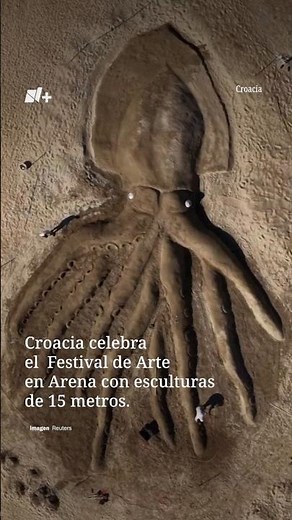 Así son las esculturas gigantes de arena en Croacia