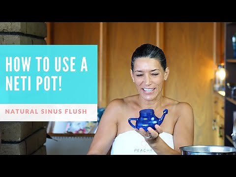 How to Use a Neti Pot for Under Eye & Congested Sinuses! | All Natural Self/Allergy Care