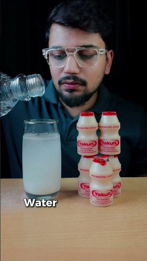 What's inside Yakult? #health #drink #food #yakult #fitness