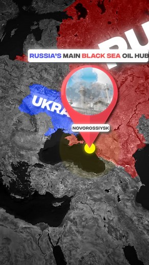 Ukraine just delivered its most devastating long-range strike of the war. 🔥 Overnight, massive explosions ripped through Novorossiysk, one of Russia’s biggest oil ports — instantly shutting down 2% of the world’s oil supply. Residents filmed a mushroom-cloud fireball as Ukraine’s new “Long Neptune” missiles struck 1,000 km deep inside Russia. Hours later, Ukraine also hit the Saratov refinery, its 6th attack this year, disrupting another 140,000 barrels a day. Ukrainian officials say Russia’s o