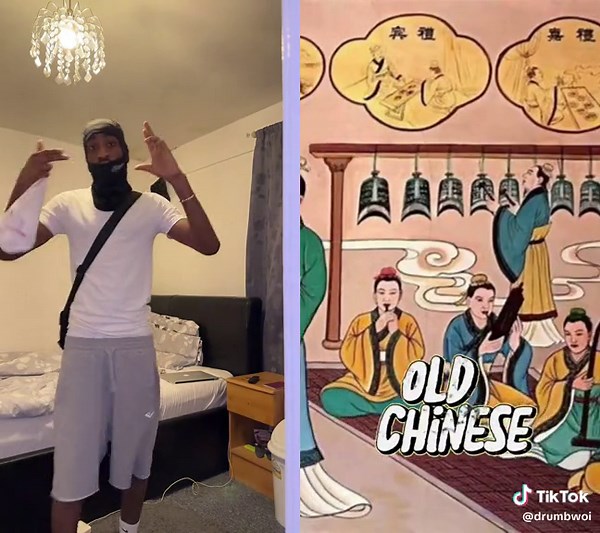 #duet with @Simple History #ancientlanguages #drumbwoi | old languages sound like