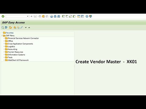 How to create vendor master data in SAP MM || VM 4