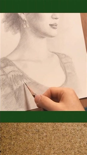 プロの鉛筆デッサン #アート #鉛筆デッサン #人物画 #画家