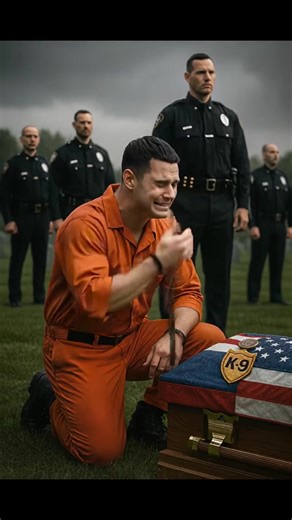 The imprisoned police officer came to say goodbye to his partner, who...