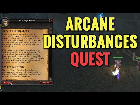 Arcane Disturbances Quest (WoW TBC)