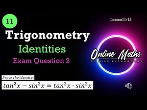 Trigonometry Grade11: L11 Identities and reduction formulas Exam Questions 2 ( Mathematics)