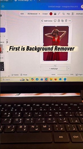 How to remove background and Resize a design #canva #canvatutorial #canvatips