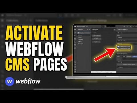 How to activate Webflow CMS collections for dynamic landing pages - Complete Guide