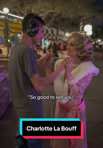 Charlotte La Bouff (Lottie) telling Thomas that Tiana told her to look out for him #autism #disneyland #princessandthefrog #charlottelabouff #lottie