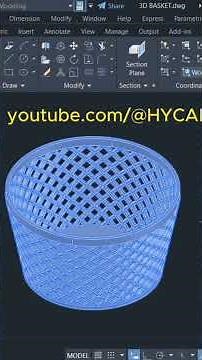 How To Model a Basket in AutoCAD