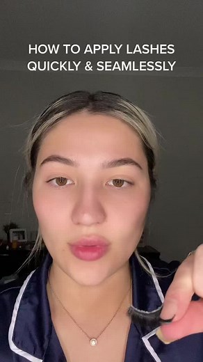 how I apply my lashes in under 10 seconds, and now you can too! #applyingfalselashes