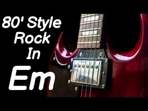 80's Style Rock Backing Track In Em