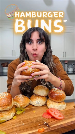 How to Make Quick Hamburger Buns in 30 Minutes #shorts