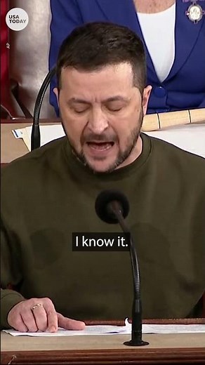 Zelenskyy to Congress: Ukraine 'will never surrender' | USA TODAY #Shorts