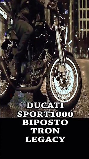 Ducati Sport 1000 Biposto 🏍🏁 Tron: Legacy