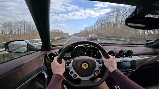Ferrari FF real world autobahn test