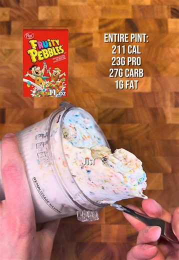 Fruity Pebbles Protein Ice Cream Recipe