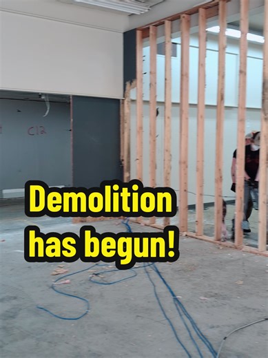 We have officially started demolition in preparation for construction! We are so excited to move forward and get this arcade up and running! #starcadearcade #newarcade #hoquiamwa #demolition #newbusiness