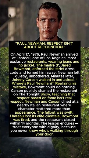 Paul Newman & Johnny Carson: The Restaurant Lesson