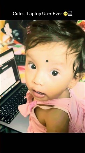 My Cutest laptop user ever!