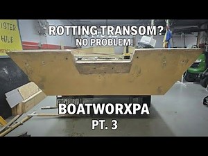 CRESTLINER REVIVAL PT.3. "How to Fix a ROTTEN Boat Transom
