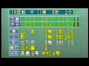 1988年08月30日 山本昌広 プロ初勝利