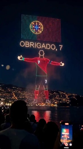 The people of Madeira celebrated their very own @cristiano with a drone display. #maxtv #maxsports #fifaworldcup